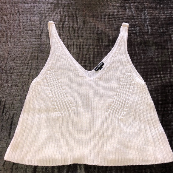 White Knit Tank - Picture 2 of 4